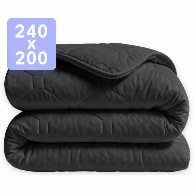 Happybed Dekbed zonder overtrek 240x200 - Puffy - Wasbaar dekbed - Dekbed zonder hoes - Hoesloos Dekbed - Black
