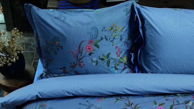 Pip Studio Bustani dekbedovertrek - Tweepersoons - 200 x 200/220 cm - Blauw