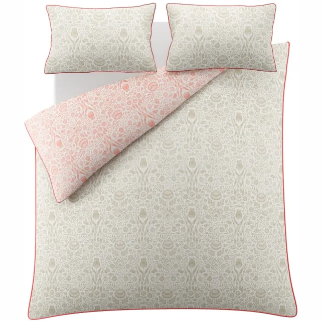 Laura Ashley Dekbedovertrek Ashstead Damask - Bloemen - Roze