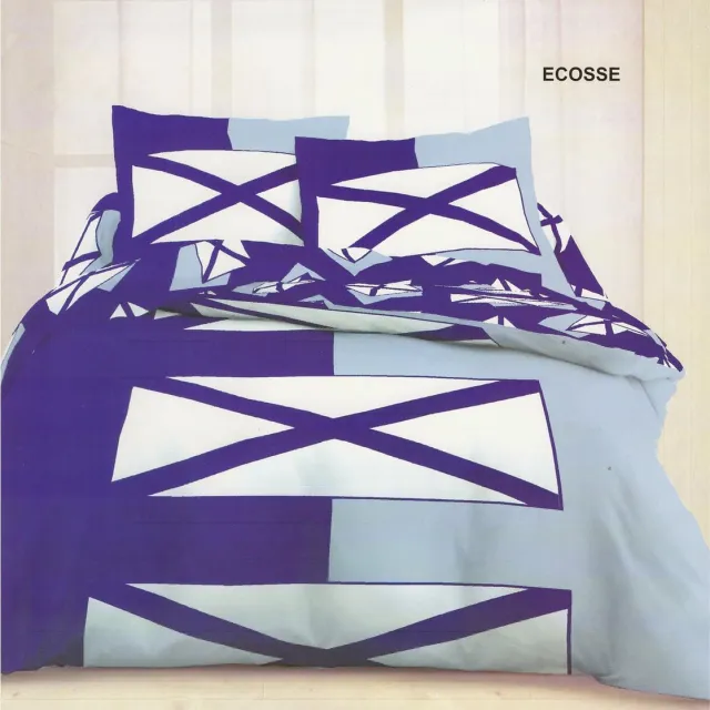 Welterusten Luxe Dekbedovertrek Katoen - 260 x 240 - extra groot - met kussenslopen - ECOSSE blauw