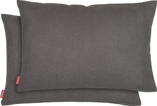Blumtal Chenille Kussenslopen - Set van 2 - Zacht en met Blinde Rits - Kussenhoes 30 x 50, Antraciet