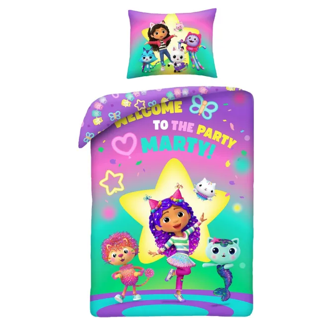 Gabby's Poppenhuis Dekbedovertrek Party Marty - Polyester Multicolor