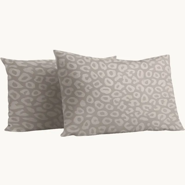 Y-not® Y-NOT Kussenslopen Set - Velvet Panther Skin Light Taupe - 60x70 cm - 2-pack - Zachte Kussenhoezen voor Comfortabele Nachtrust