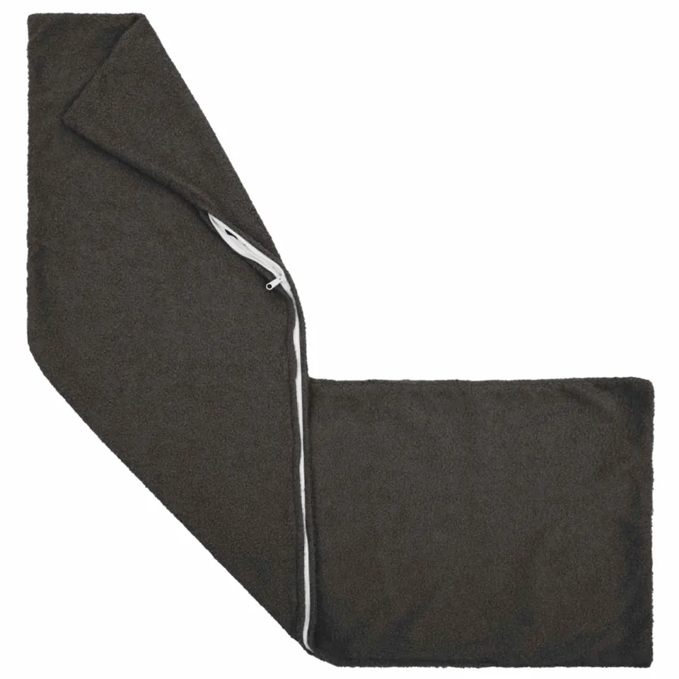vidaXL Kussensloop 2 st HEERLEN Donkergrijs 40 x 145 cm Bouclé, foto 4