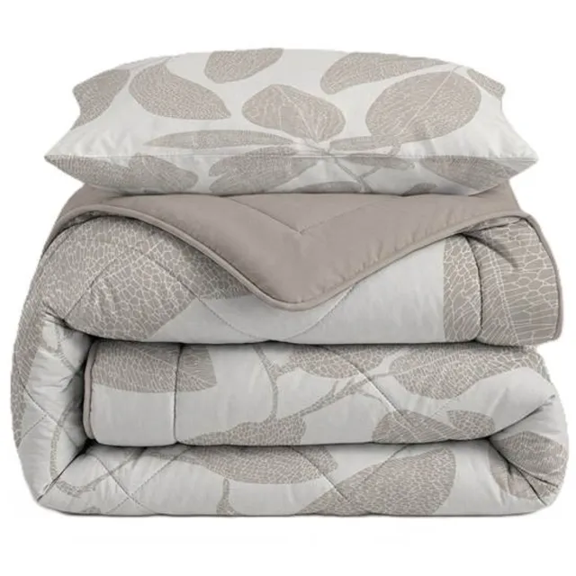 Vellora Capri wasbaar dekbed - Eenpersoons - 140x220 cm - Grijs