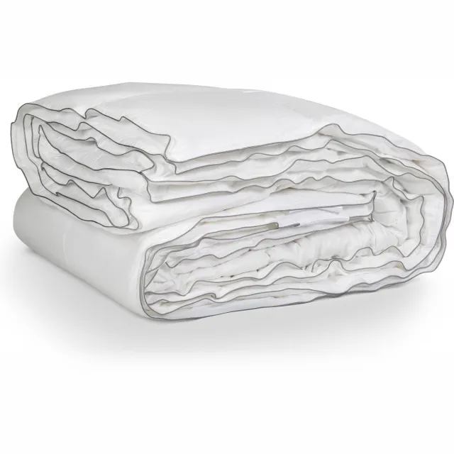 Primaviera Deluxe Percale Cotton Touch 4-Seizoenen Dekbed White - 140X200 cm Wit