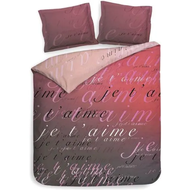 Heckettlane Heckett & Lane Luca - Dekbedovertrek - Eenpersoons - 140x200/220 cm + 1 kussensloop 60x70 cm - Romance Pink