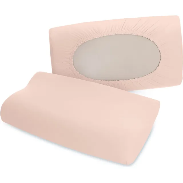 schlafgut Pure flexible Kussensloop S-XL 230 Red Light Roze
