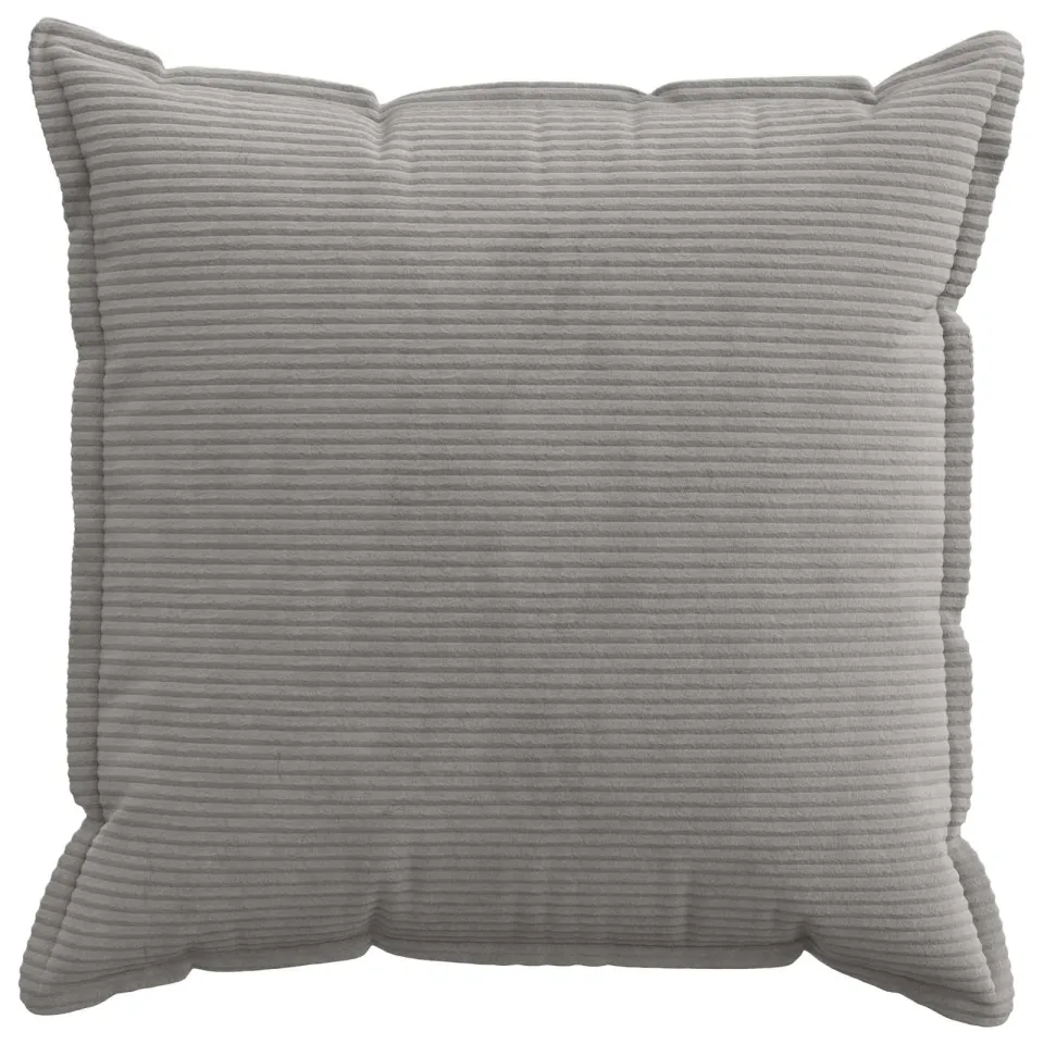 vidaXL Kussensloop 2 st HOUTEN Lichtgrijs 65 x 65 cm corduroy