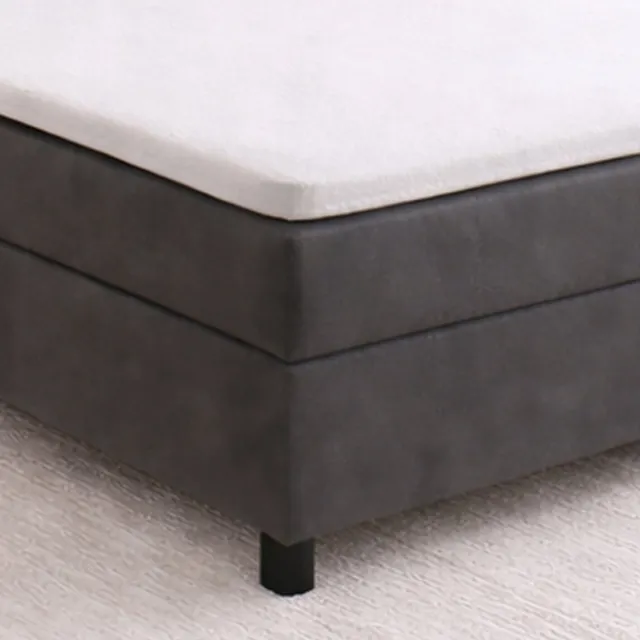24-Bedding Dubbel Jersey - Topdek Hoeslaken - Topper Hoeslaken - 100% katoen - 80 x 220 cm - Wit - Extra dikke kwaliteit 200 gr/m2