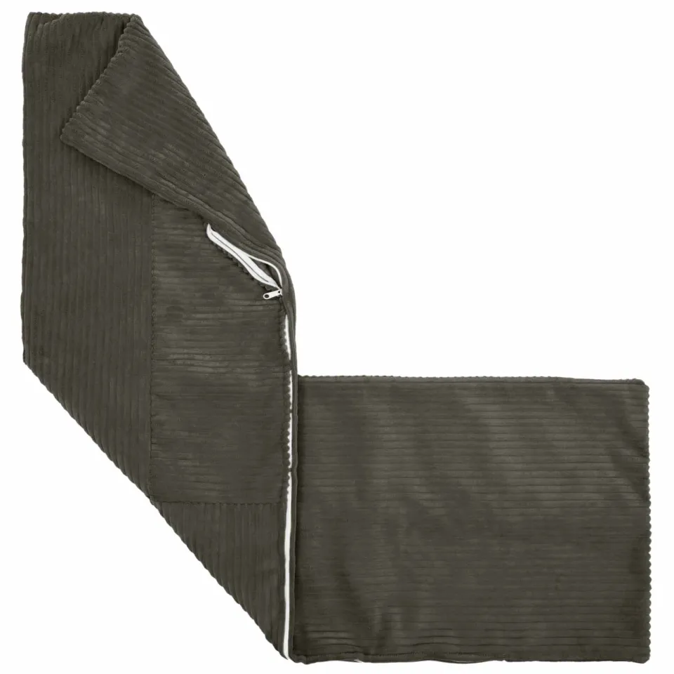 vidaXL Kussensloop 2 st ALMELO Antracietkleurig 40 x 145 cm corduroy, foto 4
