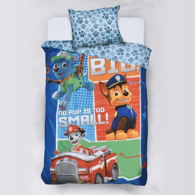 PAW Patrol No job is too Big - Dekbedovertrek - 140x200 - Multi blauw