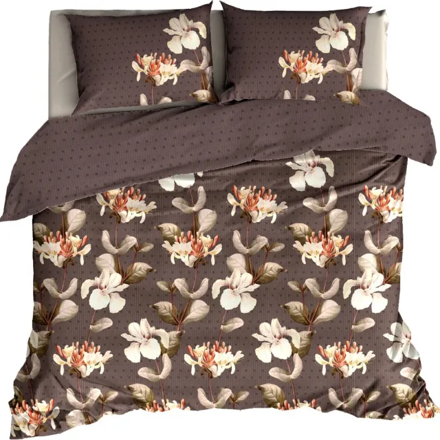 Livello Dekbedovertrek Iris Brown 1 persoons
