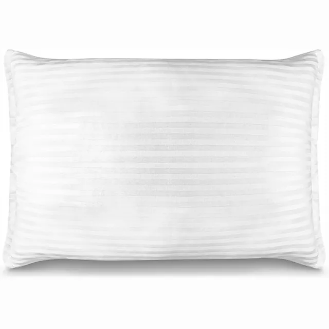 Hurtownia Tkanin Stanik Hotel Kussensloop 50x60cm Katoen - Satin Look met Banden Wit