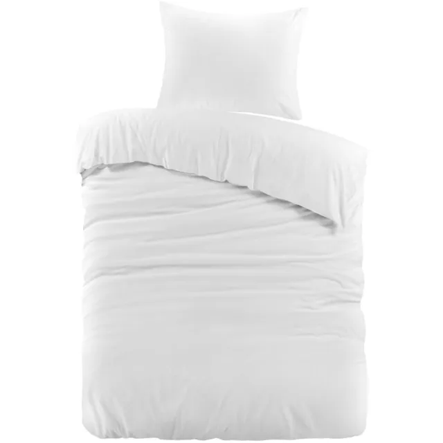 Droomtextiel Mendez Dekbedovertrek Flanel Wit - 140x200/220 cm - Super Zacht en Heerlijk Warm