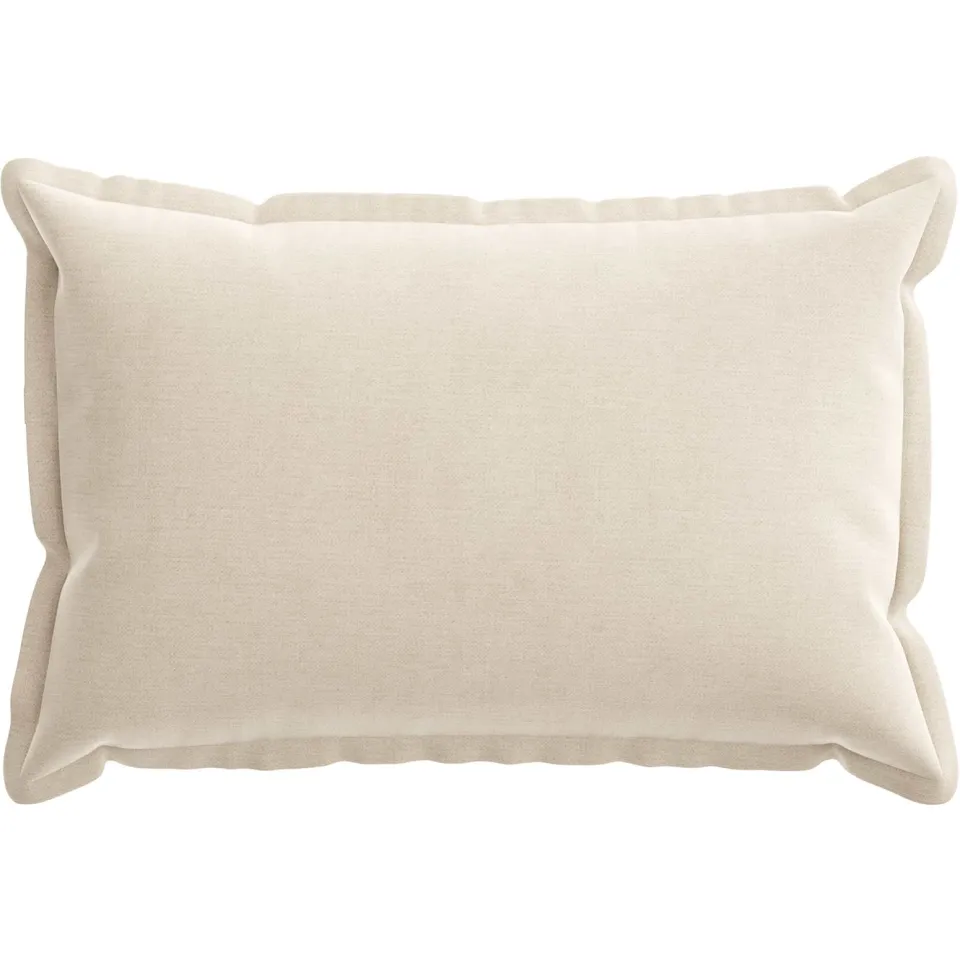vidaXL Kussensloop 2 st HOUTEN Crèmekleurig 50 x 70 cm Chenille Stof