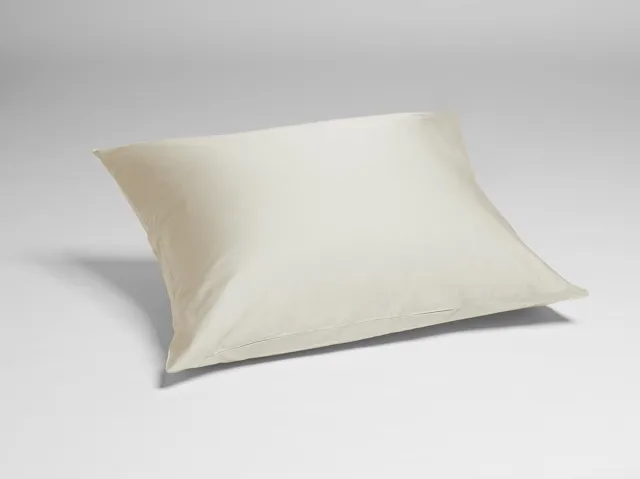 Yumeko kussensloop katoensatijn sandy grijs 50x70 - Bio, eco & fairtrade - 1 stuk Sandy Grey