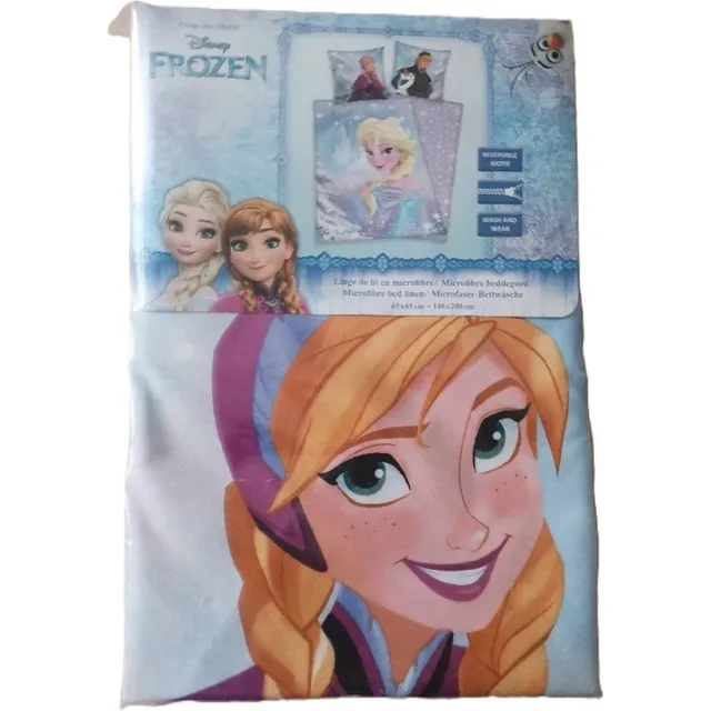 Disney Frozen dekbedovertrek - éénpersoons - 140 x 200 cm blauw