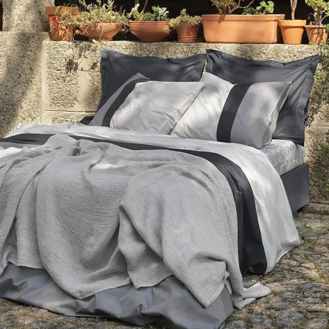 Dommelin Dekbedovertrek Padua Percal 200TC Olifantgrijs 240x200/220 cm