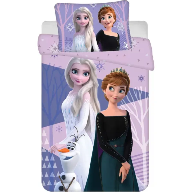 Disney Frozen princess peuterdekbedovertrek - 100 x 135 cm Lichtblauw