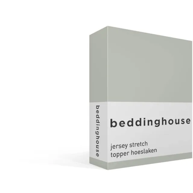 Beddinghouse katoen - Topper Hoeslaken - 140 x 200/220 cm Pocket depth: 25 cm - Grijs Groen