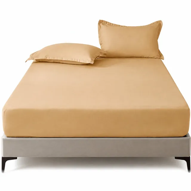 SWGOTA Hoeslaken 140 x 200 cm - Effen kaki - Polyester