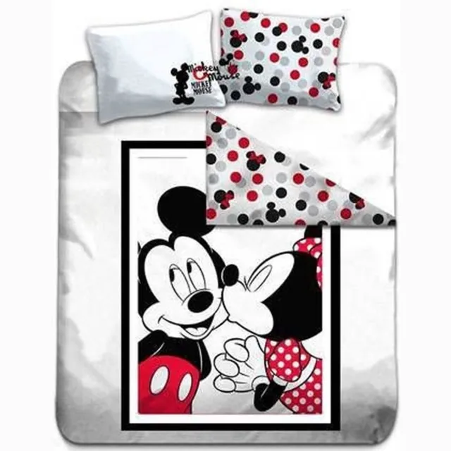 Disney Minnie Mouse Dekbedovertrek Kiss - 140 x 200 cm - Polyester multicolor