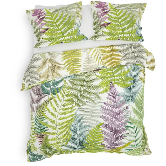 Heckettlane Harwin Dekbedovertrek - Tweepersoons - Dekbedovertrek van 100% Katoen-Satijn - 200x200-220 cm - Multi