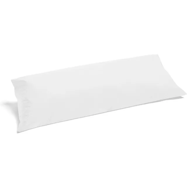 Yumeko kussensloop percal katoen wit 40x80 - Bio, eco & fairtrade - 1 stuk Pure White