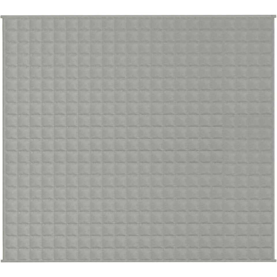 vidaXL Verzwaringsdeken 200x225 cm 9 kg stof grijs