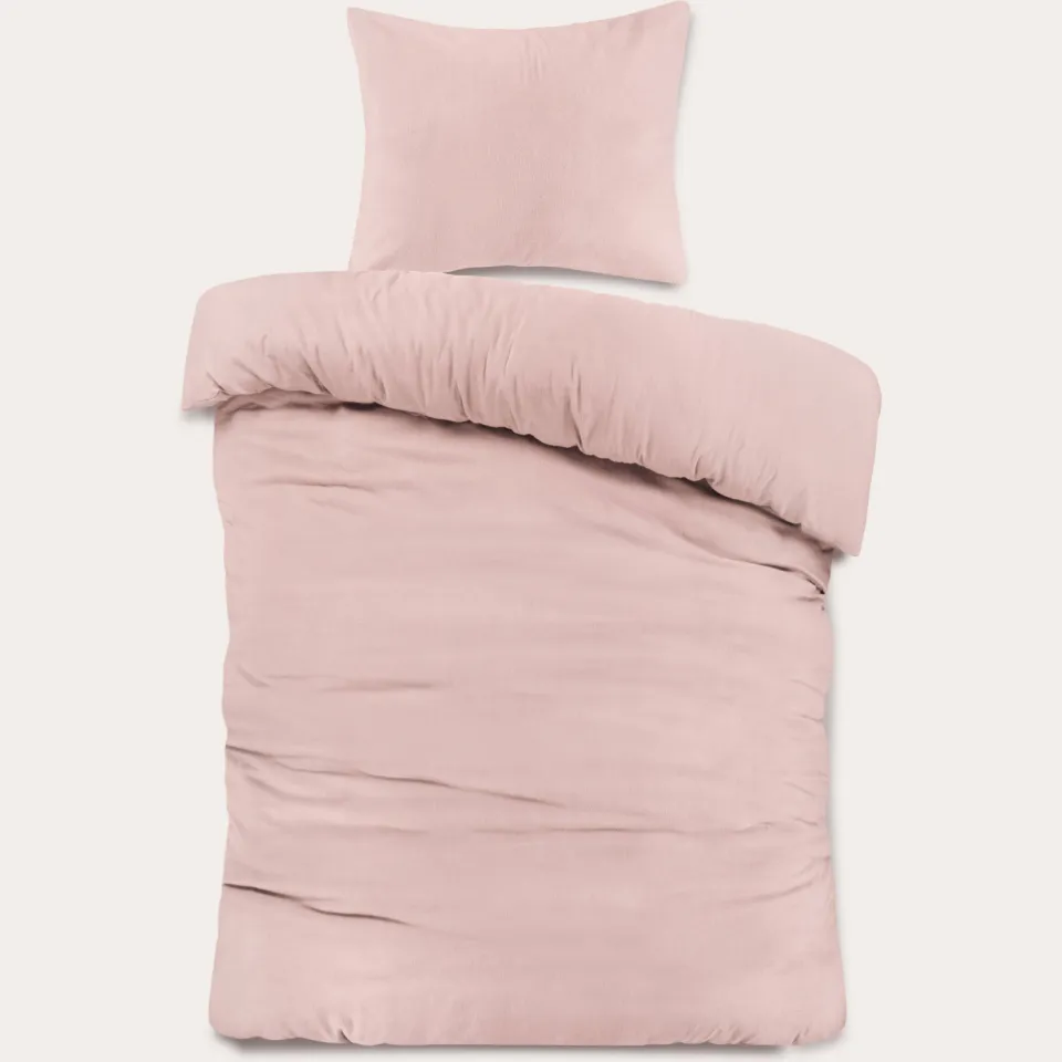 NOUS Kids flanellen dekbedovertrek kinderbed (120x150 cm) roze, foto 2