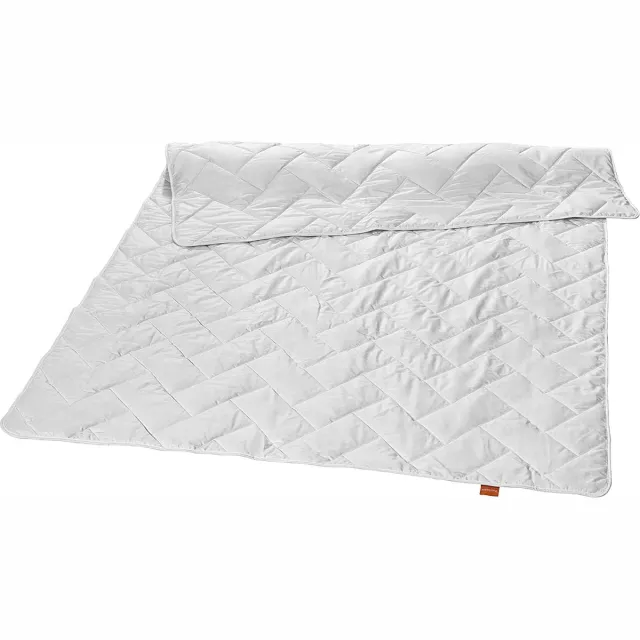 Sleepling 135 x 200 cm dekbed van katoen | Tijk en vulling van 100% puur katoen | Katoenen dekbed | Doorgestikt dekbed | Platbinding | Made in Germany | Wasbaar tot 60 graden | Wit