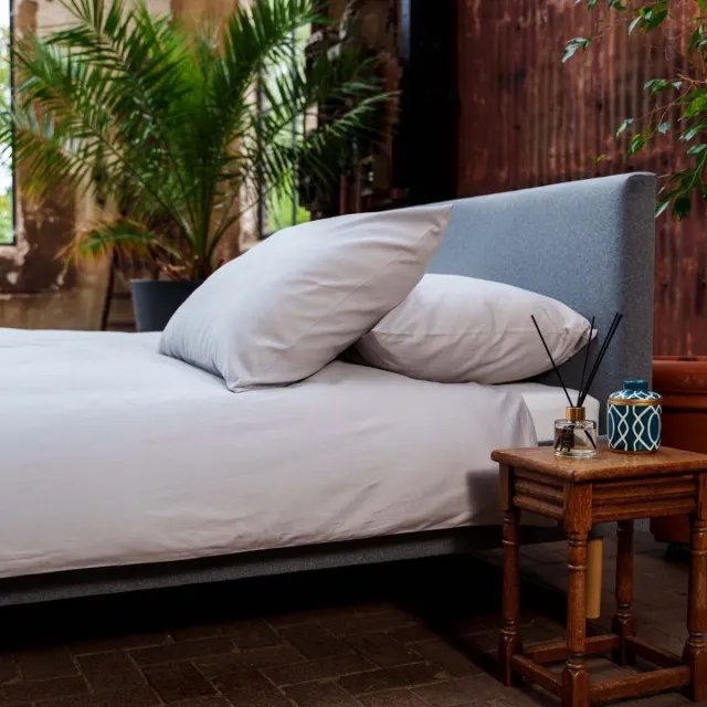 kayori Senju Dekbedovertrek Katoensatijn - 2 slopen - 300TC Premium Hotelkwaliteit - Grijs
