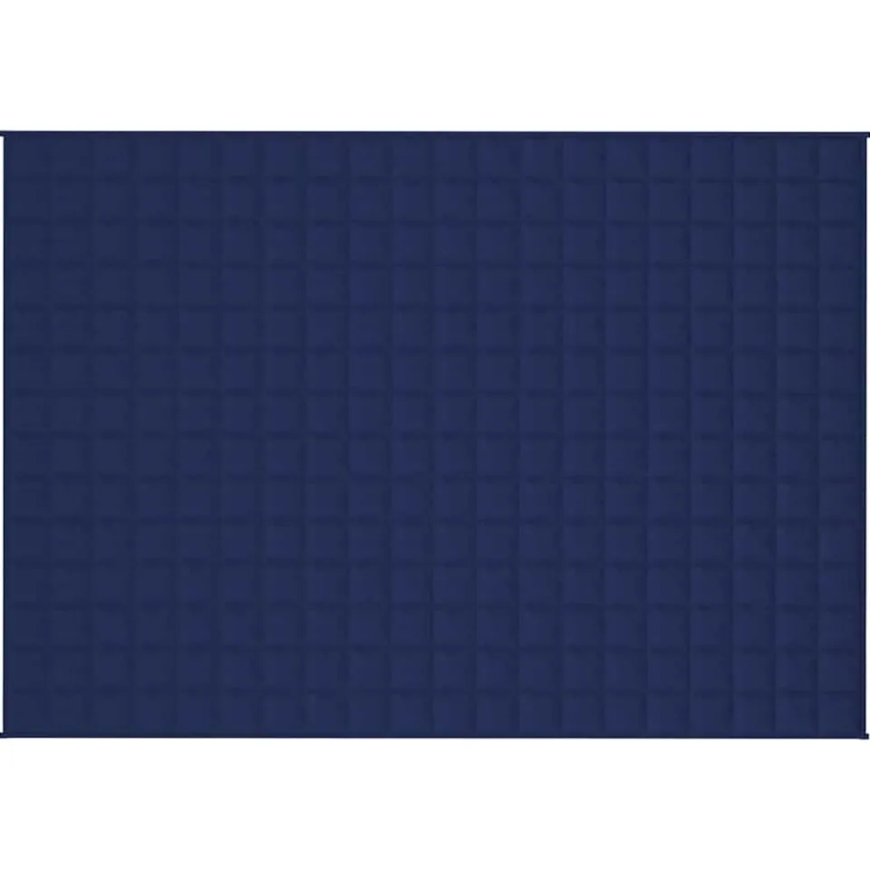 vidaXL Verzwaringsdeken 138x200 cm 10 kg stof blauw