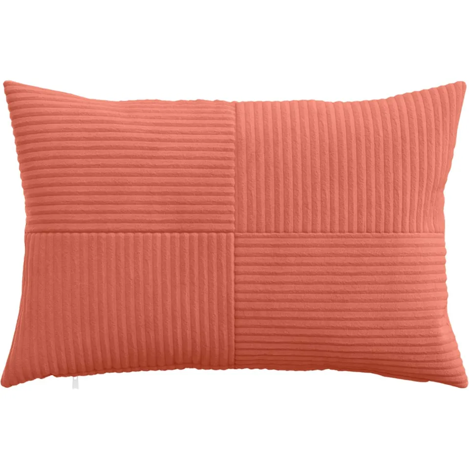vidaXL Kussensloop 6 st ALMELO Rood-oranje 50 x 75 cm corduroy