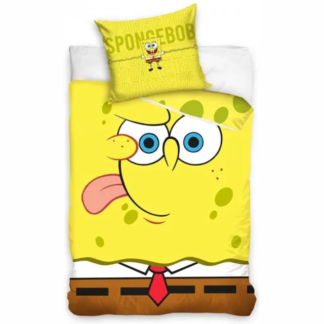 Carbotex Nickelodeon Spongebob Squarepants Dekbedovertrek Geel