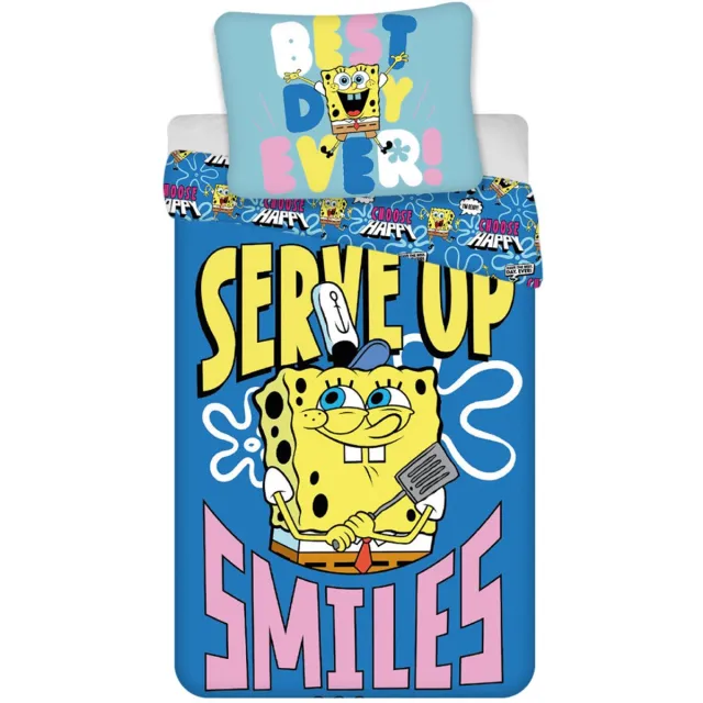 Spongebob Dekbedovertrek - Voor de kinderkamer - Geel Blauw