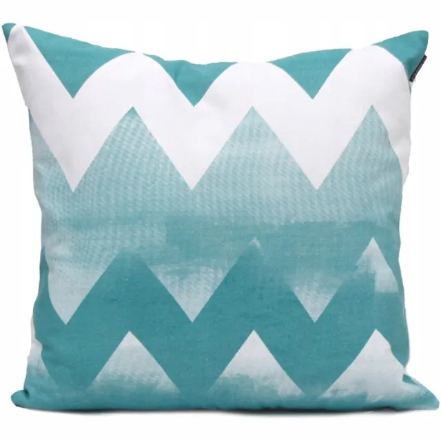 DOMAREX Decoratieve Kussenhoes 45x45cm Katoen Zomerse ZIGZAG Wit