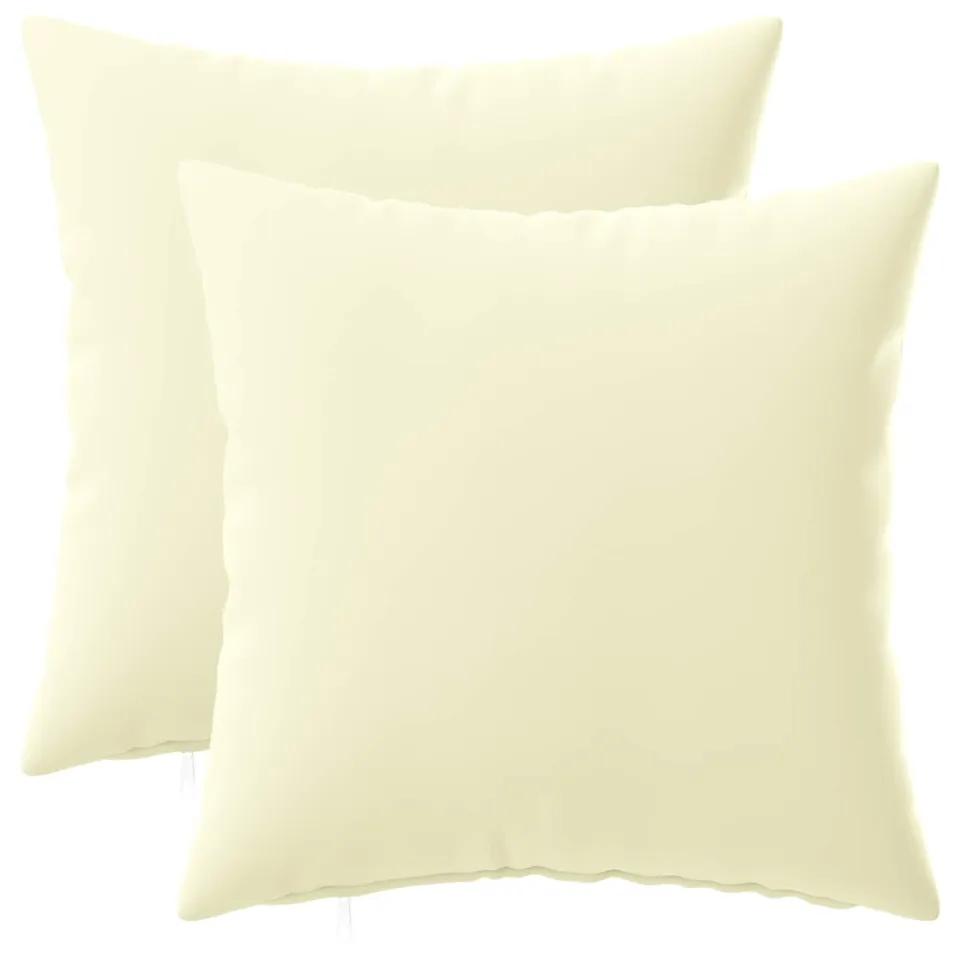 vidaXL Kussensloop 2 st HEERLEN Crèmekleurig 30 x 30 cm Polyester, foto 3