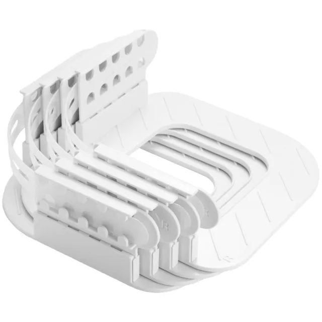 GelldG Spanhoes - Spanlakenhouder met Verstelbare Riem - Anti-Slip Lakenklemmen - x7.5cm - Makkelijk te Gebruiken, Geschikt voor Elk Bedtype - Kunststof - Set van Meerdere Stuks Wit