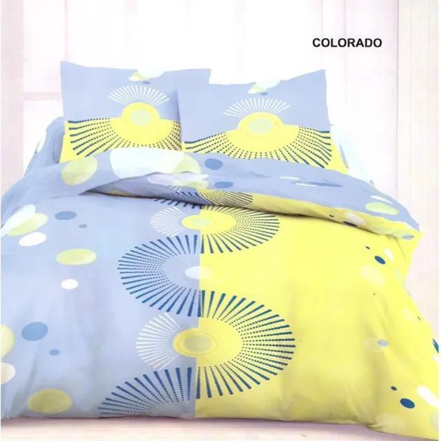 Welterusten Luxe 100% KATOEN dekbedovertrek 260 x 240 met kussenslopen COLORADO blauw