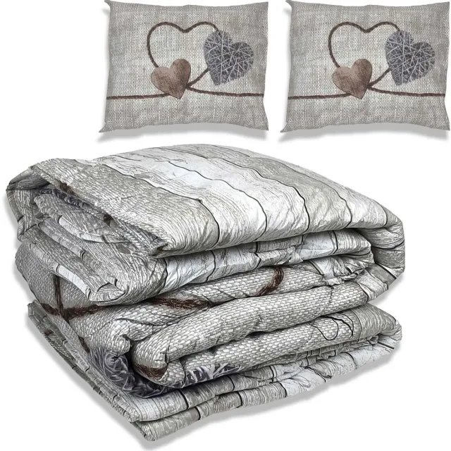 Litalente Dekbed zonder overtrek - All year 200x220cm - Love - Wasbaar Dekbed Zonder Overtrek – Hypoallergeen & Antibacterieel – 30 dagen proefslapen - Wasbaar hoesloos dekbed - Bedrukt dekbed - zomerdekbed & winterdekbed