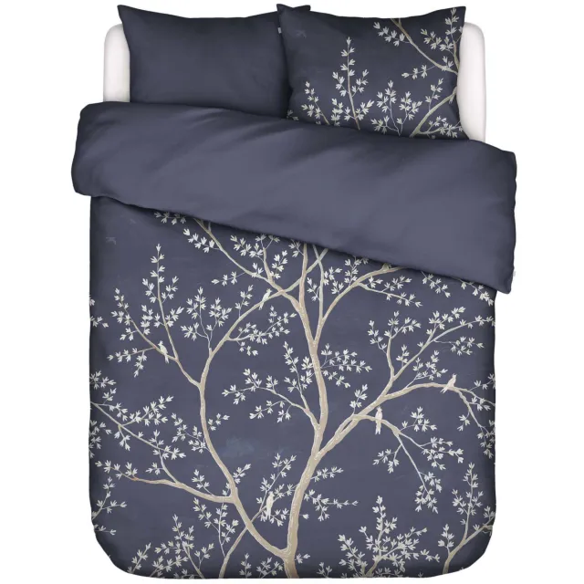 Essenza Lucienne dekbedovertrek satijn nightshadow blue