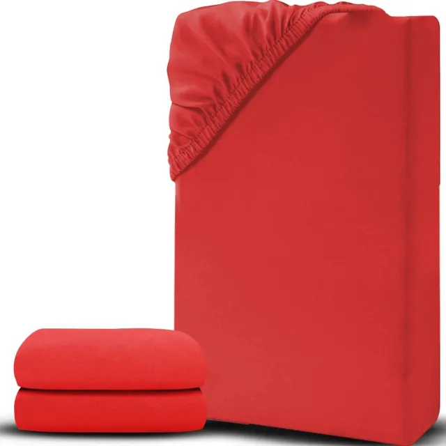 Zolvano® Matrasovertrek 90x200 - Dekbedovertrek - Hoeslaken - Matrasbeschermer - Extra Zacht-Matrashoes Rood
