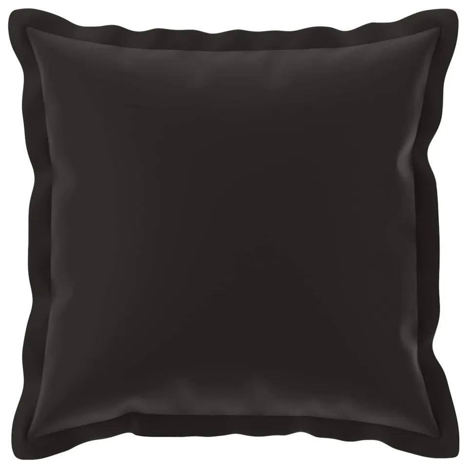 vidaXL Kussensloop 12 st HOUTEN Zwart 45 x 45 cm Polyester