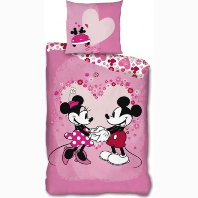 Disney Minnie Mouse Dekbedovertrek hart - 140 x 200 cm - Polyester Multi Colour