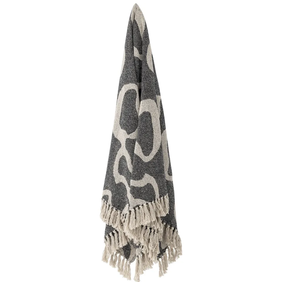 Bloomingville Salobre plaid grijs Zwart