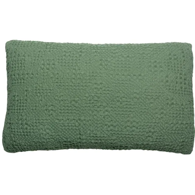 Vivaraise STONEWASHED TANA kussenhoes groen