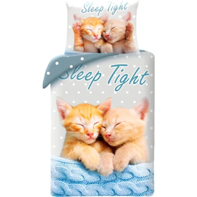 Animal Pictures Dekbedovertrek Sleep - 140 x 200 + 70 x 90 cm - Katoen Grijs
