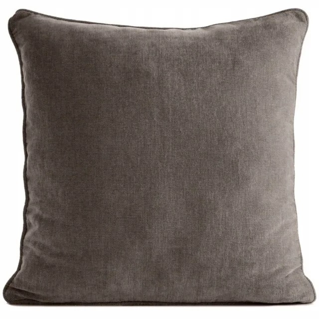 Eurofirany Decoratieve Kussenhoes Vani 45x45cm - Zacht Chenille - Donker Beige